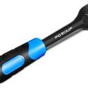 1/2" Drive 90 Tooth Ratchet Wrench, Quick Release Ratchet Wrench with Ergonomic Rubber Handle, 4-Degree Swing Reversible Ratchet, Chrome Alloy Made