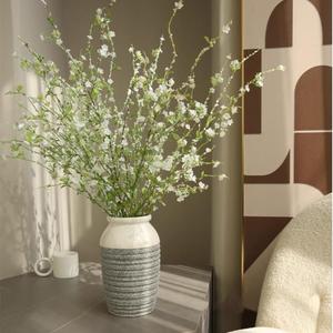 Melorca&Guilla Artificial Plants,4PCS 43.3" Green Snow Wilow Faux Branches for Vase Faux Greenery Stems,Artificial Branches Fake Plants for Shop Garden Office Home Dcor