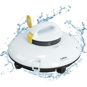 Lydsto Cordless Robotic Pool Cleaner - Automatic Pool Cleaner for Above Ground Pools - Built-in Water Sensor Techn - Dual-Drive Motors, Lasts 50 Mins, Perfect for Inground Flat Pools up to 35 Feet