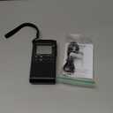 Pocket Radio with AM FM-1200mAh Rechargeable Radio-Portable Transistor Radio with Best Reception, Bluetooth Receiver,5W Big Speaker,LCD Screen,Earphone Jack,Support SD Card and USB Player for Jogging (Black)