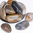 Pulovin 20 lbs River Rocks for Plants, 2-3 Inch Decorative Garden Rocks Outdoor Landscaping, Large Polished Natural Stone for Walkways, Yard, Vases, Crafts
