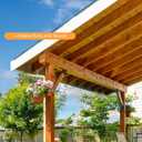 45-Degree Angle Bracket for 2x4 Post(Actual 1.5''x3.5''), Heavy Duty Connector Brace 45-Degree Pergola Support Brace for Pergola, Gazebo Wood Post 8 Pcs