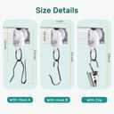 Ceiling Curtain Track Heavy Duty Tracks Ceiling/Wall Mount Sliding Room Divider Silent Rail with 3 Types of Hooks for Living Room, Bedroom, White 9 ft to 12 ft