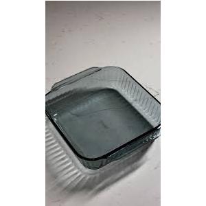 2 Pack 1-Quart Tempered Glass Oblong Baking Dishes, Personal Sized Bakeware and Cookware