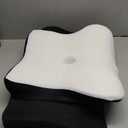 DONAMA Cervical Pillow for Neck and Shoulder,Contour Memory Foam Pillow,Ergonomic Neck Support Pillow for Side Back Stomach Sleepers with Pillowcase-Standard Size (Standard Size 21.65"Lx12.12"Wx4.13"H, Black)