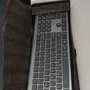 Keyboard and Mouse Wireless, Slim Full Size Keyboard with Calculator Button, Fn Lock, Silent Computer Mouse with Side Button, 2400 DPI, 2.4G USB Cordless Set for Laptop PC Windows Mac -Gray (KM468-Grey)