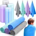 Tisancy 11Pcs Swim Chamois Towel Shammy Sports Swimmers Towel for Diving Swimming Triathlons and Other Water Sports(17 x 26 Inch,Blue, Green, Dark Gray, Purple)