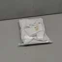 White Linen Door Curtains 40 Inch Length for Front French Door Semi Sheer Rod Pocket Sidelight Drapes Short Light Filtering Privacy Farmhouse 2 Panels W25xL40