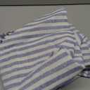 Linen Hand Towels for Kitchen Set of 2, 100% Pure Linen, Blue Tea Towels, French Striped Dish Cloths for Washing Dishes, Navy Dishtowels, Farmhouse Towels for Kitchen, Hand Towel 18 x 28