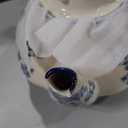 Bone China European Style Floral Ceramic Teapot  45oz, Perfect for Tea Sets, Loose Tea, and Parties