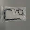 Compatible for iPhone 16 Case Cute Girly Clear Curly Wave Frame Shape for iPhone 16 Phone Case Wavy Shockproof Protective Phone Cover for Women Girls Phone Cases Clear Design, Black