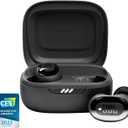 JBL Live Free 2 - True Wireless Noise Cancelling Earbuds, Up to 35hrs of Playtime, 6 mics for Perfect Calls with Zero Noise, IPX5 Waterproof, Oval Tubes for Better Comfort, Isolation, & bass (Black) (Small)
