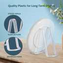 Artliving Plate Stands for Display - Plastic Easel Stand Plate Holder Display Stand Picture Frame Stand for Pictures | Photo|Decorative Plate |Dish | Tabletop Art - 6 inch-Clear