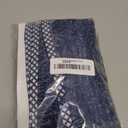 GORGECRAFT 10M x 3.5cm Wide Tassel Fringe Trim White Navy Blue Rhombus Pattern Fabric Lace Trimming Tassel Thread Edge Ribbon for DIY Sewing Crafts Home Drapery Curtain Pillow Table Clothes Decor