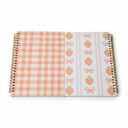 2 Pcs Pink Strawberry Bow Spiral Notebook, Cute Preppy Spiral Journal Notebook for Women Friend Girls, 160 Pages Trendy Hardcover Journaling Notebooks for Home Office Writing Aesthetic Notebooks