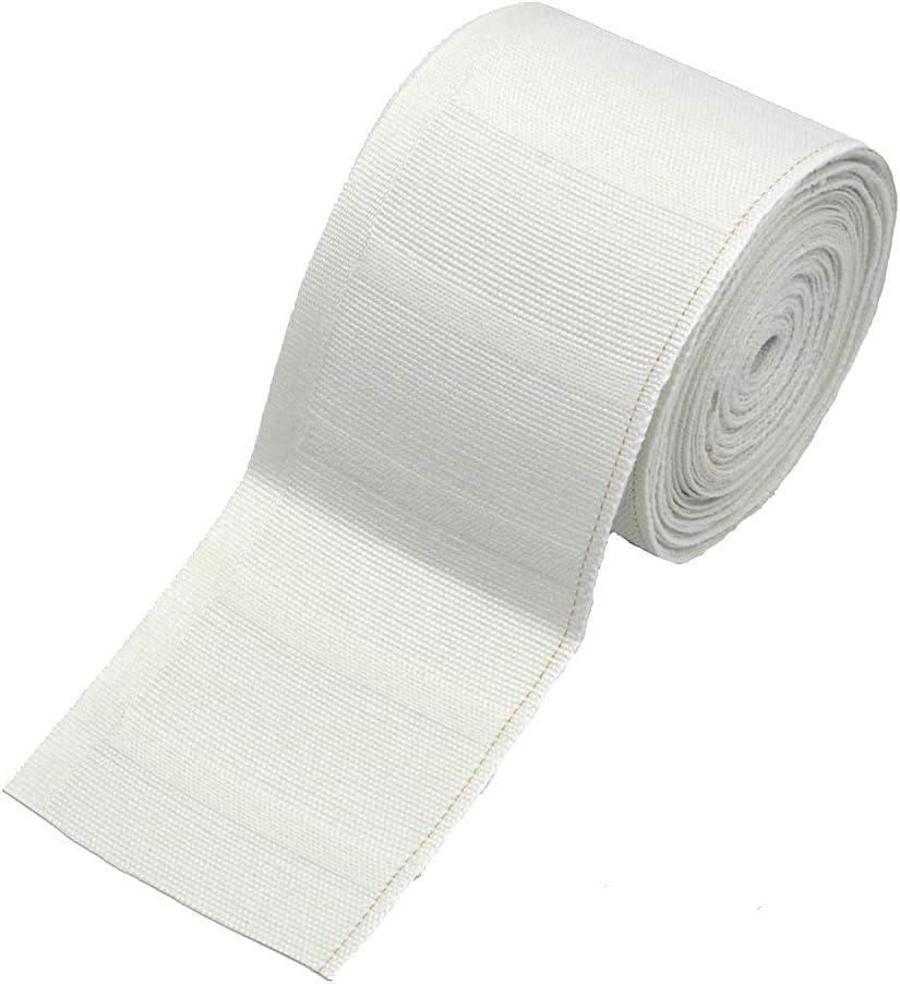 Ailejia Pleat Tape Cotton 3 inch Curtain Heading Deep Pinch Pleat White Tape for Curtains Curtain Accessory Belt Natural Cotton (11 Yards 10 Meters)