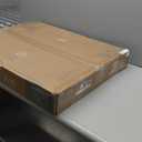 DUMOS Small Standing Desk Mobile Portable Rolling Laptop PC Table on Wheels Adjustable Height Computer Workstation for Home Office, 19 Inch, Modern White