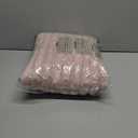 NEWCOSPLAY Super Soft Throw Blanket Pink Premium Silky Flannel Fleece 3D Ribbed Jacquard Lightweight Bed Blanket All Season Use (Pink Ribbed, Throw, 50"x60")