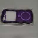 [Magnetic Stand & Wave Frame] Case for Samsung Galaxy Z Flip 6/5 [Fit for MagSafe] [Military Drop Protective] Not Yellowing Translucent Z Flip 6/5 Phone Ring Cover for Women Men 6.7" Purple