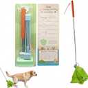 Dog Poop Catcher, Portable and Foldable Dog Poop Cleaning Tool, Pooper Scooper, Stainless Steel Telescopic Rod, Washable Sticky Soft Rubber Frame, Suitable for Dogs of All Body Types