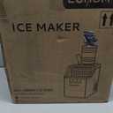 EUHOMY Ice Cube Maker Machine Countertop, 2 Ways to Add Water, 45Lbs/Day 24 Pcs Ready in 13 Mins, Self-Cleaning Portable Compact, with Ice Scoop & Basket, Perfect for Home/Kitchen/Office/Bar