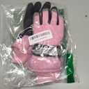 MAGARROW Kids Winter Warm Gloves Windproof Water-Resistant Snow Boys Girls Sport Gloves (Light Pink, 4-6 Years)