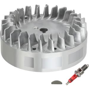 YOXUFA Aluminum Flywheel 10krpm for Non hemi Predator 212cc 224cc 196cc 200cc 208cc Coleman CT200U BT200X Massimo Warrior MB200 GX160 GX200 6.5hp Clone Engine Powersports Mini Bike Parts