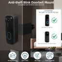 2025 Upgrade for Blink Doorbell Mount,Stainless Steel Anti Theft Blink Doorbell Camera Mount for New Video Doorbell 2nd Gen, Doorbell Holder Bracket No Block Sensor