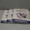 3 x Homarden Patriotic 4th of July Decorations - USA Themed Party Supplies - Patriotic Hanging Paper Fans for 4th of July, Memorial Day, Veterans Day - Set of 12 Colorful Decorations