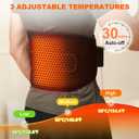 Remo Cordless Heating Pad for Back Pain Relief, Portable Heating Pad for Lower Back, Extended to 60 Inches, Wearable Heating Pads for Cramps with 3 Heat, 30mins Auto-Off, Birthday Gifts for Mom Dad