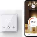 HEATIT Programmable Thermostat, WiFi Smart Thermostat for Electric Radiant Floor Heating with Touchscreen, 120V-240V Wide Voltage Range, Dual Sensing, White