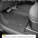 for Chevy Silverado & GMC Sierra 1500/2500HD/3500HD 2019-2025 2026 Crew Cab (with 40-20-40 Bench Seat) Floor Mats Carpet Liner All Weather TPE Mats for Chevrolet Silverado 2020 2021 2022 2023 2024