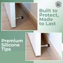Renovators Supply Manufacturing Rubber Door Stopper Tip 5/8 in. Black Premium Rubber Door Stopper Tips 10 Replacement Caps