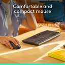 Logitech MK295 Wireless Mouse & Keyboard Combo with SilentTouch Technology, Full Numpad, Advanced Optical Tracking, Lag-Free Wireless, 90% Less Noise - Graphite