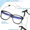JM Oversized Reading Glasses for Women - Square Stylish Readers for Woman Men/W Blue Light Blocking Trendy Womens Reader +2.75