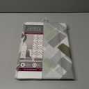 Bath Bliss Shower Curtain | Dimensions: 70" x 72" | Herringbone Design | Bathroom Accessories | Lightweight | Weighted Hem | Rust Proof Metal Grommets | Grey