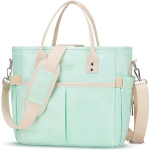 MAXTOP Lunch Bag Women for Work Insulated Thermal Lunch Box with Wide-Open Pocket Reusable Leakproof Cooler Bags with Removable Shoulder Strap for Teacher Nurse Office Picnic Travel (Large, Green)