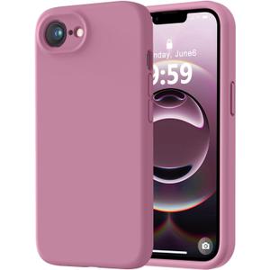 LOVE 3000 Designed for iPhone 16e Case, Premium Silicone with [Soft Anti-Scratch Microfiber Lining] Shockproof Protective Phone Case for Men Women Girls 6.1", Lavender Purple