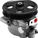CK4Z3A674A Power Steering Pump with Pulley Compatible with Ford Transit-150 250 350 350HD 2015-2024 3.5L 3.7L V6 Restore Steering Function Replacement CK4Z3A674B CK4Z3A674C