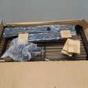 Amazon Basics 3-Shelf Adjustable Heavy Duty Steel Wire Rack Storage Shelving Organizer with Storage Space, Versatility and Ease of Use for Kitchen, Garage, 23.2" L x 13.4" W x 30" H, Black