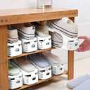 Neprock Shoes Organizer for Closet, Shoe Rack Organizador De Zapatos for Closet Organization, Shoe Slots Organizer Shoe Storage Shoe Holder Space Saver for Entryway(36-Pack)(White)