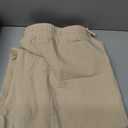 Puimentiua Cotton Linen Pants Men Casual Loose Fit Elastic Drawstring Waist Summer Beach Pants (Beige, XL)