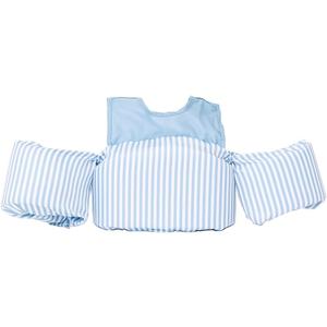 Sisterly Market Colorblock Swim Vest, Toddler Life Jacket, Cute, Simple, Life Vest for Boys and Girls (Blue Stripe)