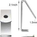 NACETURE 12 Pack Stainless Steel Plant Hangers Flower Pot Clips - Outdoor Wall Hook Metal Plant Stand Holds 5" to 8" Standard Flower Pot