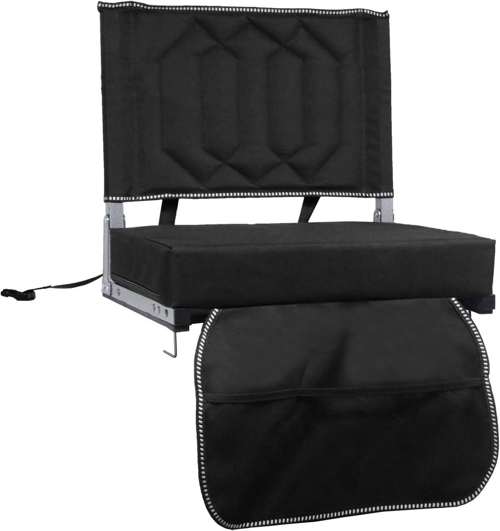 SAILARYStadium Seats (1 Pack, Black)
