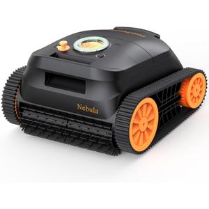 Nebula Robotic Pool Cleaner with 180 Mins Runtime, 4 Modes, Wall and Waterline Cleaning, Fast Charge, Intelligent Navigation, Triple Brushless Motors, Ideal for Inground Pool up to 300 m²