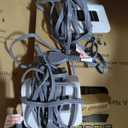 Sealy Electric Blanket King Size, Flannel & Sherpa Heated Blanket with 10 Heating Levels & 1-12 Hours Auto Shut Off, Fast Heating Warming Blanket, Machine Washable, Light Grey, 100 x 90 Inch