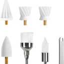 Replacement Heads for Tooth Polisher, Teeth Tartar Remover Accessories, 6 Varied Brush Heads Replacement Heads Kit