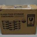 24-Piece Small Glass Food Storage Containers with Lids Airtight, 1.5 Cup Meal Prep Containers Set, Microwave & Dishwasher Safe, Leak-Proof, BPA-Free, Grey