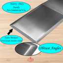 La Cuisine Extra-Wide Spatula Stainless Steel with Wooden Handle for BBQ Flat Top Griddle Blackstone Grill Pancake Smash Burger Tool Hamburger Turner, Heavy-duty 5x6 Stainless Steel, 1 Pound Weight